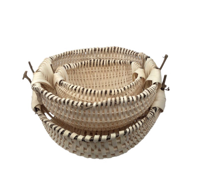 Natural Free Form Basket (XL) - storage for your warmest blanket or a charming centerpiece to hold your favorite fruit from the farmer's market!