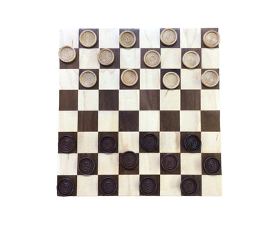 Wooden Checker Board Game set - It's not as fancy as chess, but this board is always ready for a little competition.