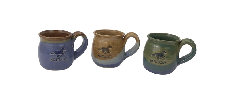 Kentucky horse mug - Are you up at the crack of dawn like a horse trainer? Enjoy your morning with our beautifully handcrafted ceramic mugs.